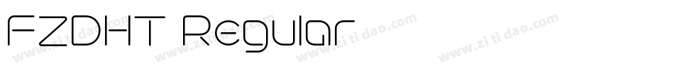 FZDHT Regular字体转换